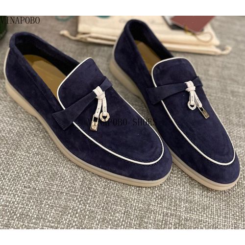 Chaussures Vinapobomocassins Décontractés En Cuir Pour Femmesmocassins Paresseuxchaussures Enfilersangle De Verrouillage En Métalchaussures De Couple