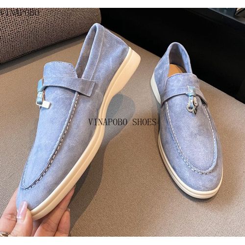 Chaussures Vinapobomocassins Décontractés En Cuir Pour Femmesmocassins Paresseuxchaussures Enfilersangle De Verrouillage En Métalchaussures De Couple