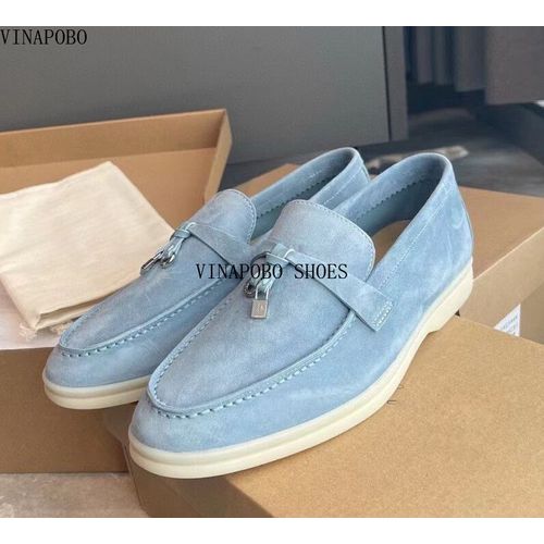 Chaussures Mocassins En Cuir Enfiler Pour Femmesbout Rondchaussures Platesglandpendentif En Métaldesignmarque De Luxechaussures De Marchehaute Qualité