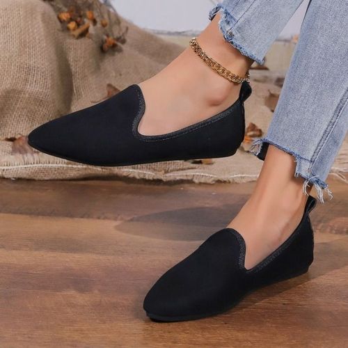 Mocassins Respirants À Enfiler Pour Femmes,Chaussures De Ballet Peu Profondes,Chaussures De Bateau Parker Pointues Astronomiques Douces,Grande Taille 43,Mode 2024