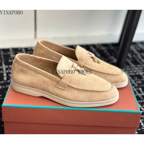 Chaussures Mocassins En Cuir Enfiler Pour Femmesbout Rondchaussures Platesglandpendentif En Métaldesignmarque De Luxechaussures De Marchehaute Qualité