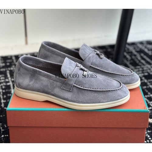 Chaussures Mocassins En Cuir Enfiler Pour Femmesbout Rondchaussures Platesglandpendentif En Métaldesignmarque De Luxechaussures De Marchehaute Qualité