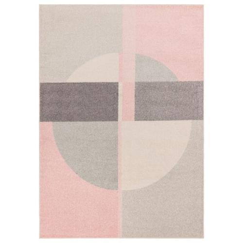 Tapis Tissé Plat Moderne Bibo 120x170 Cm Rose - Novatrend