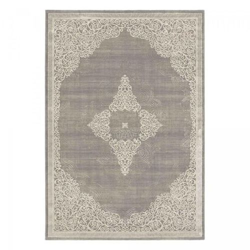 Jadorel - Tapis Orient Style Medarond Gris, Beige 80x150 Cm - Tapis Entrée -...