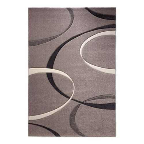 Tapis Chambre 80x150 Tissé Gris Rectangle Motif Floral Campus