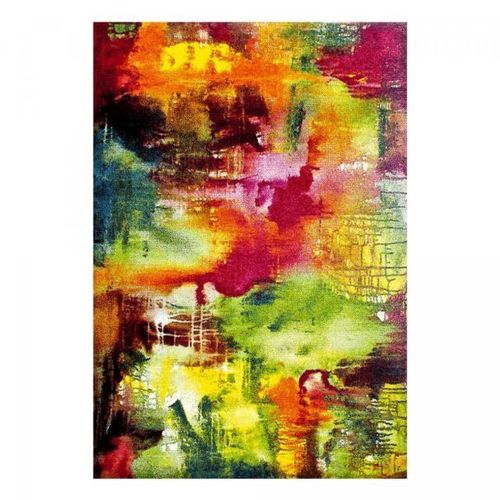 Tapis Chambre 80x150 Tissé Multicolore Rectangle Motif Géométrique Lyn8 Belo 4