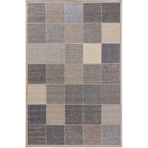 Tapis D'extérieur River Bleu 133x190 Cm - Tapis Outdoor Pour Balcon, Terrasse Et Jardin