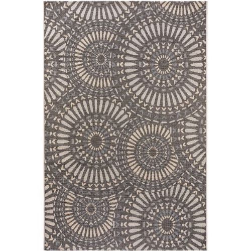Tapis D'extérieur River Bleu 100x150 Cm - Tapis Outdoor Pour Balcon, Terrasse Et Jardin