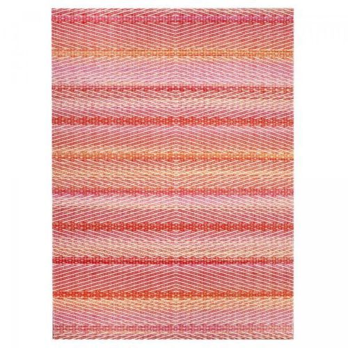 Tapis Extérieur 120x170 Tissé Kilim Rose Et Rouge Sema