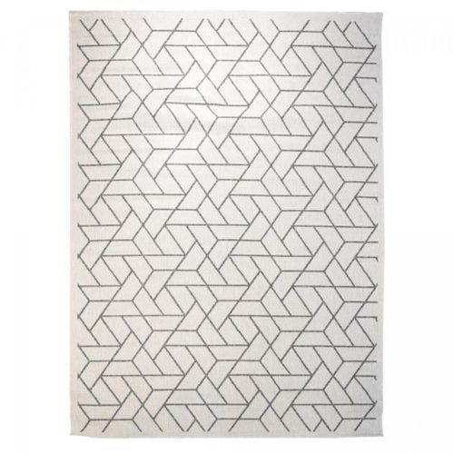 Tapis Extérieur, Kilim Reversible 200x290 Lyn2 R Reversible Gris Et Crème