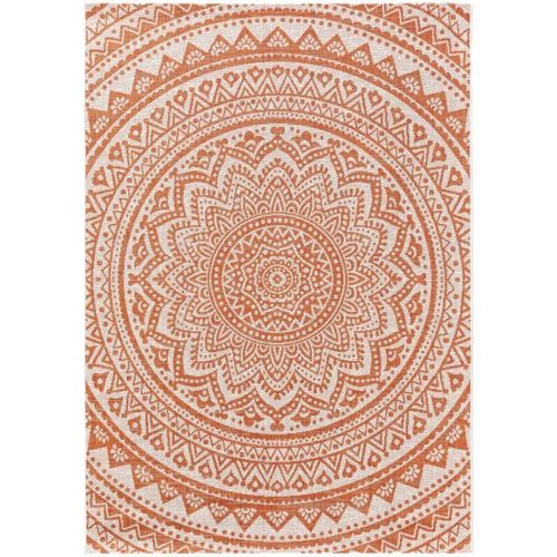 Tapis D'extérieur Cleo Orange 160x230 Cm - Tapis Outdoor Pour Balcon, Terrasse Et Jardin