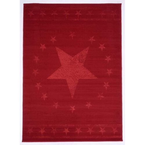 Tapis Enfant 235x320 Rectangle Tissé Rouge Lyn1 1st Start