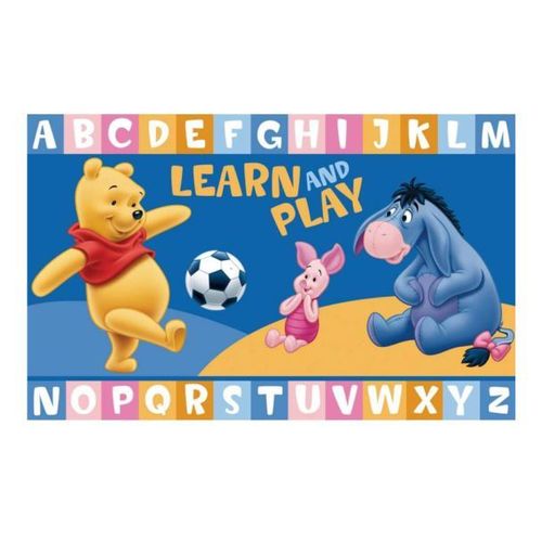 Tapis Enfant 50x80 Lavable 30° Winnie J Bleu