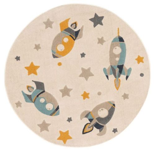 Lytte Tapis Enfant Apollo Crème Diamètre 120 Cm Rond