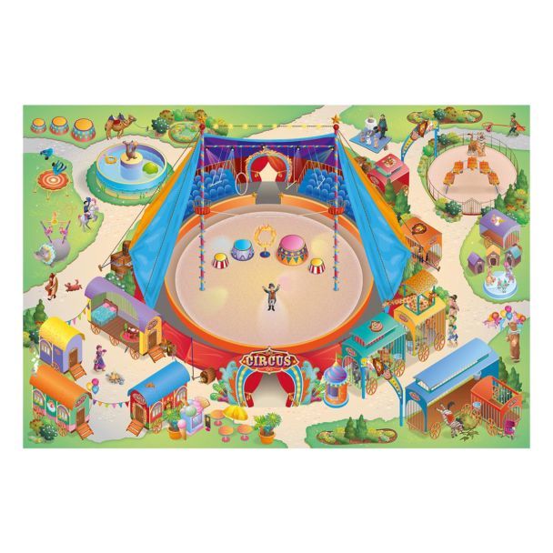 Connecte Cirque Multicolore 100 X 150 Cm Fabriqué En Europe Tapis De Salon Moderne Design Par House Of Kids