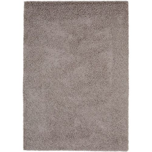 Tapis Shaggy À Poils Longs Swirls Gris 80x150 Cm - Tapis Doux Pour Salon