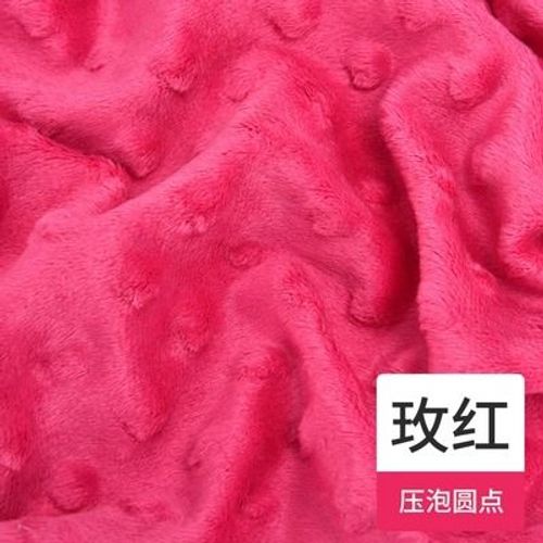 Doudou En Peluche Fait À La Main Pour Bébé,Couverture Confortable,Tissu De Literie,Super Doux,Court,Bricolage,Classe A - Type Rose Red-B-160cm X 50cm