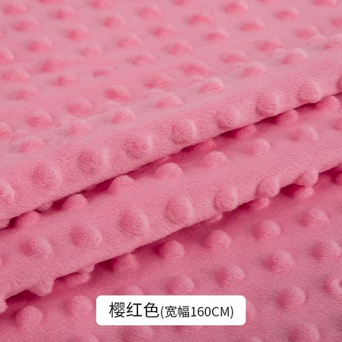 Doudou En Peluche Fait À La Main Pour Bébé,Couverture Confortable,Tissu De Literie,Super Doux,Court,Bricolage,Classe A - Type Cherry Red-C-160cm X 50cm