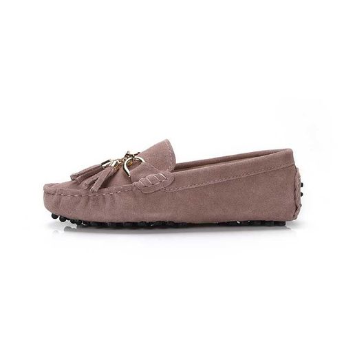 Chaussures Mocassins Décontractés En Cuir Véritable Pour Femmeschaussures Plates Enfilerà La Mode