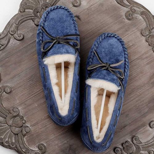 Chaussures Mocassins En Cuir Véritable Pour Femmesfourrure Naturellechaussures Platesmocassins Décontractésgrande Taillehivernouvelle Modemarque Supérieure