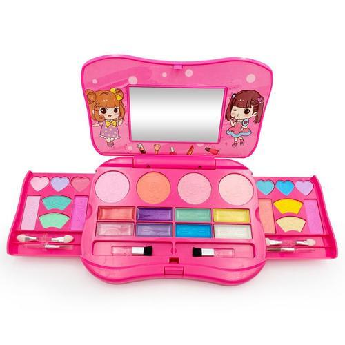 BEO Maquillage bio lavable pour enfant fille, boîte à palette de maquillage  idéale pour enfants, cadeau de maquillage fille princesse, très approprié  pour les filles de 5 à 10 ans