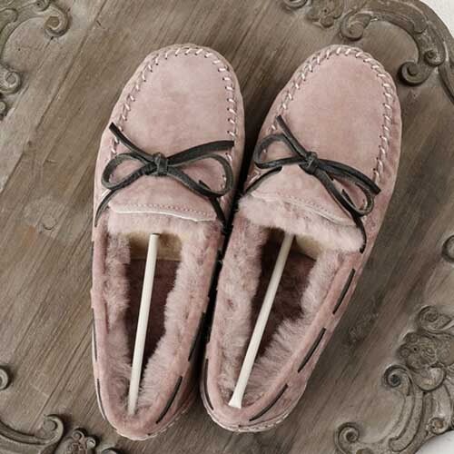 Chaussures Mocassins En Cuir Véritable Pour Femmesfourrure Naturellechaussures Platesmocassins Décontractésgrande Taillehivernouvelle Modemarque Supérieure