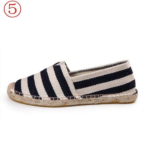 Chaussures Asiletoespadrilles Noires Rétro Vintage Pour Femmeschaussures Décontractéesgrande Taillerespirantesunisexe