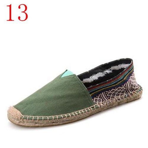 Chaussures Asiletoespadrilles Noires Rétro Vintage Pour Femmeschaussures Décontractéesgrande Taillerespirantesunisexe