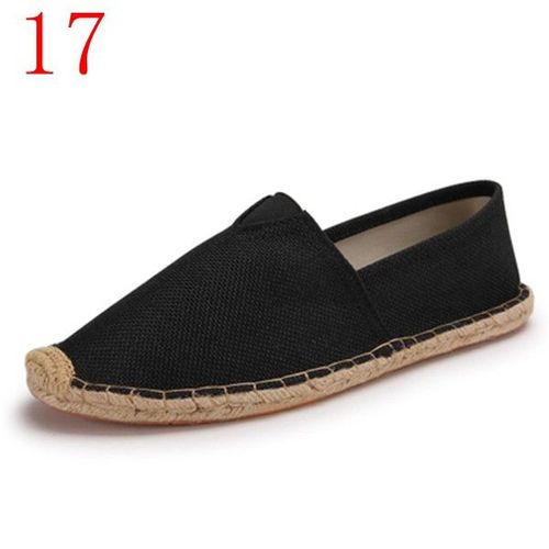 Chaussures Asiletoespadrilles Noires Rétro Vintage Pour Femmeschaussures Décontractéesgrande Taillerespirantesunisexe