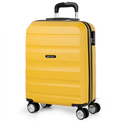 Valise Petite Cabine Rigide 4 Roues Trolley 55 Cm En ABS Texturé. Bagage À Main. Résistant Et Légère. Poignée 2 Anses Et Cadenas. Taille Low Cost Ryanair. T71650