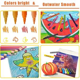 0€01 sur 150 Sets de Dessin,Malette de Coloriage Enfants Aquarelle