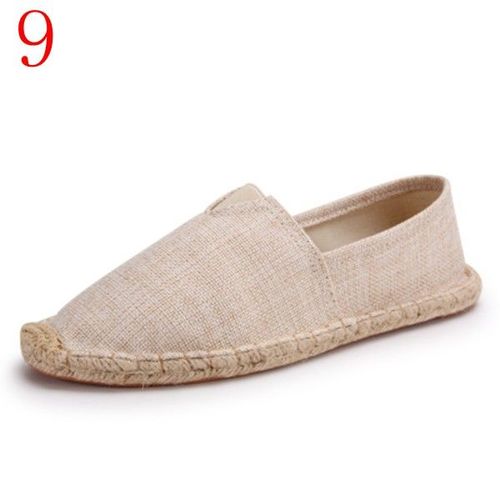 Chaussures Asiletoespadrilles Noires Rétro Vintage Pour Femmeschaussures Décontractéesgrande Taillerespirantesunisexe