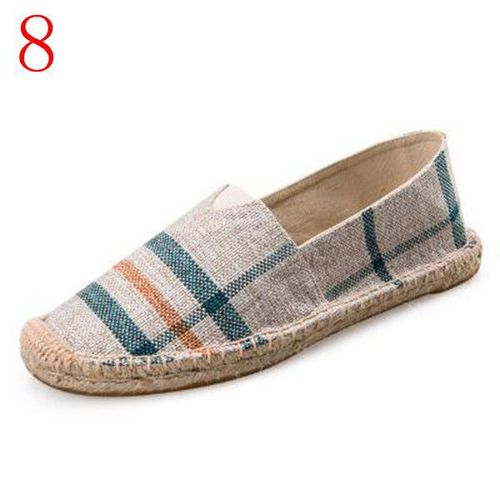 Chaussures Asiletoespadrilles Noires Rétro Vintage Pour Femmeschaussures Décontractéesgrande Taillerespirantesunisexe