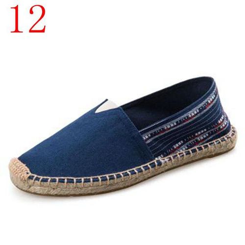 Chaussures Asiletoespadrilles Noires Rétro Vintage Pour Femmeschaussures Décontractéesgrande Taillerespirantesunisexe
