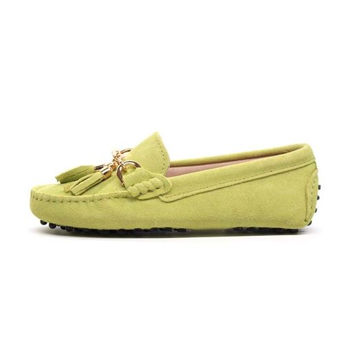 Chaussures Mocassins Décontractés En Cuir Véritable Pour Femmeschaussures Plates Enfilerà La Mode