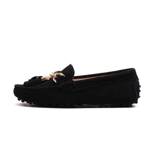 Chaussures Mocassins Décontractés En Cuir Véritable Pour Femmeschaussures Plates Enfilerà La Mode