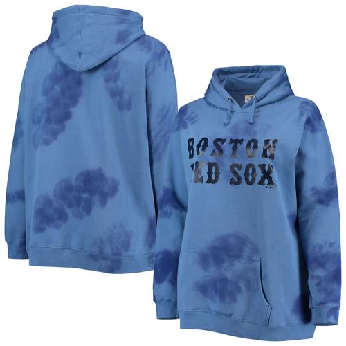 Chandail À Capuchon Cloud Pour Femme Boston Red Sox Bleu Marine Taille Plus