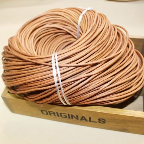3M-String rond en cuir de vache,2mm,4 documents,blanc,noir,ULpour bijoux de direction - Type khaki