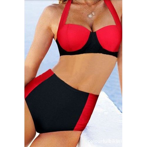 Maillot De Bain 2 Pièces Corbeille Culotte Taille Haute Pour Femme Taille 34 Et 36 Neuf