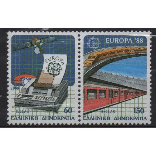 Grèce Timbres Europa 1988