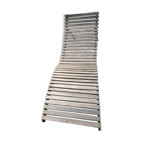 Chaise Longue En Teck Bois