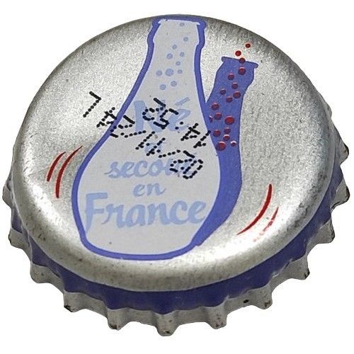 France Capsule Crown Cap Orangina Né Et Secoué En France Su
