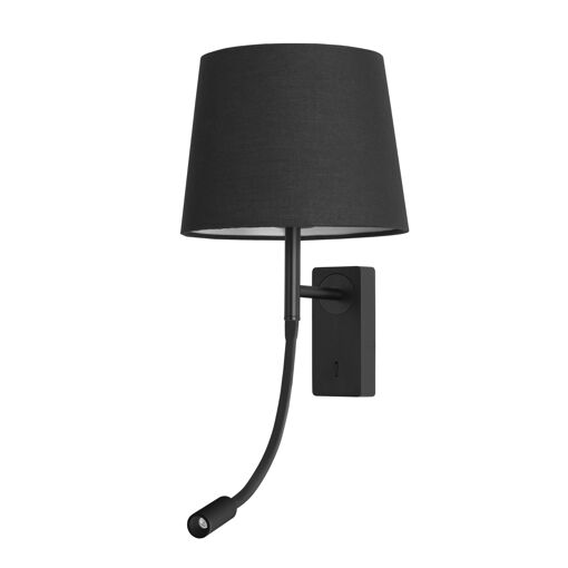 Forlight JANET Liseuse LED Noir, Blanc Chaud 3000K