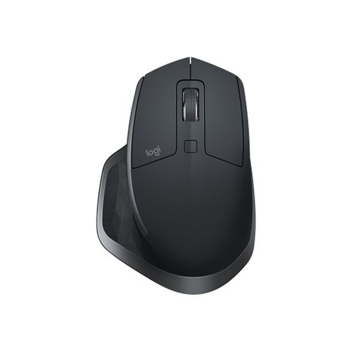 Logitech MX Master 2S - Souris - laser - 7 boutons - sans fil - 2.4 GHz, Bluetooth - récepteur USB Logitech Unifying - graphite - pour Komplett Office Micro R9