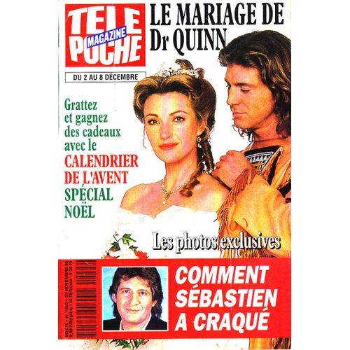 Télé Poche N°1555 (Programme Du 2 Au 8 Décembre 1995) Le Mariage De Dr Quinn +Comment Patrick Sébastien A Craqué