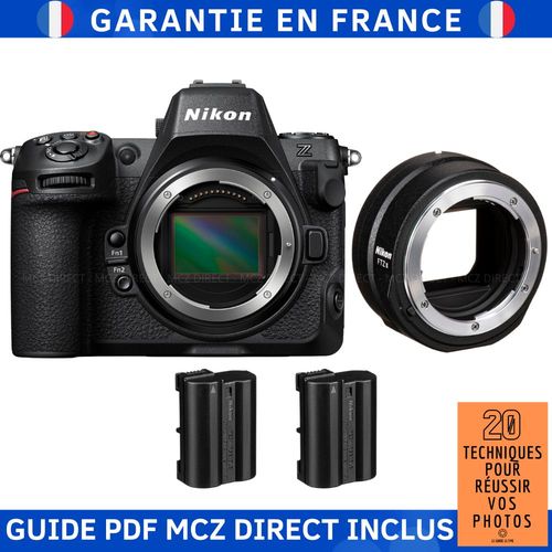 Nikon Z8 + FTZ II + 2 Nikon EN-EL15c + Guide PDF MCZ DIRECT '20 TECHNIQUES POUR RÉUSSIR VOS PHOTOS'
