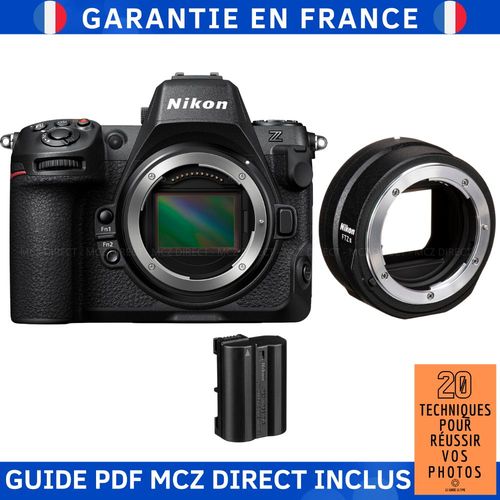 Nikon Z8 + FTZ II + 1 Nikon EN-EL15c + Guide PDF MCZ DIRECT '20 TECHNIQUES POUR RÉUSSIR VOS PHOTOS'