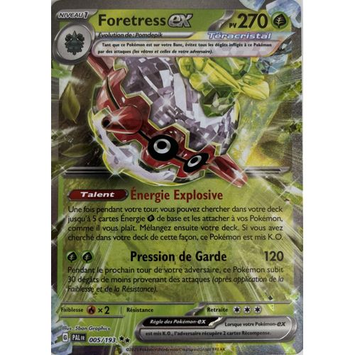 Carte Pokémon - Foretress Ex - 005/193 - Ex - Sv2 Evolution À Paldea