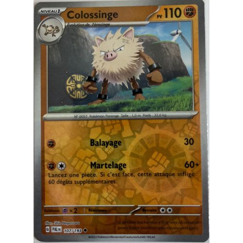 Carte Pokémon - Colossinge - 107/193 - Reverse - Sv2 Evolution À Paldea