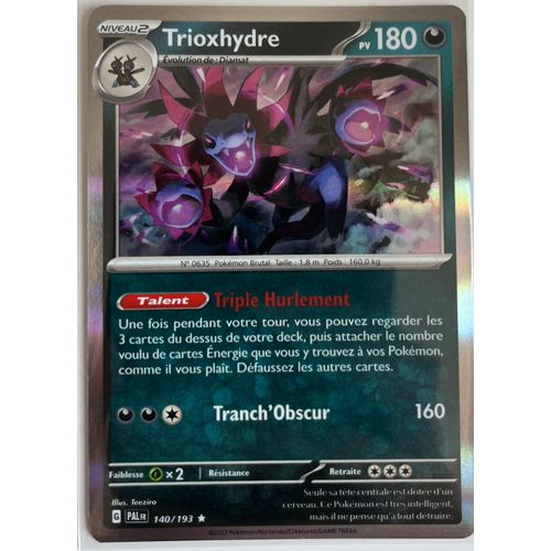 Carte Pokémon - Trioxhydre - 140/193 - Holographique - Sv2 Evolution À Paldea